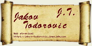 Jakov Todorović vizit kartica